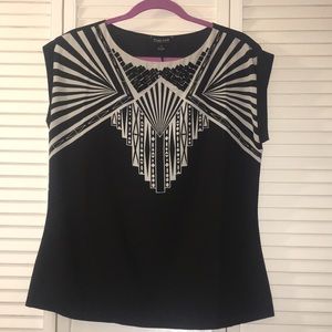 NWT Timeless Naeem Khan silky top szM